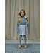 Le Chic winter rok meisjes - blauw - Twinny - geplooid, glitter