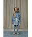 Le Chic winter rok meisjes - blauw - Twinny - geplooid, glitter