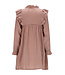 Le Chic winter jurk meisjes - bruin/rood - Skylar - ruffle