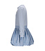 Le Chic winter jurk meisjes - blauw - Salloon - gebreid, glitter