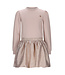 Le Chic winter jurk meisjes - wit - Salloon - glitter, gebreid