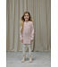 Le Chic winter jurk meisjes - roze - Saknita - gebreid