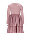Le Chic winter jurk meisjes - roze - Simar - glitter, silky
