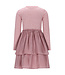 Le Chic winter jurk meisjes - roze - Simar - glitter, silky
