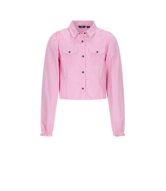 NoBell winter blouse meisjes - roze - Tikky - gestreept, cropped