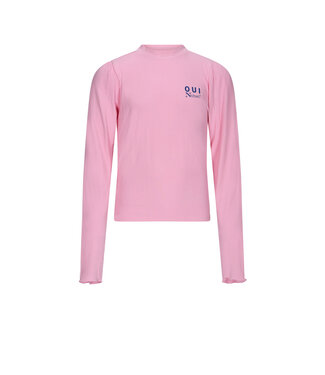 NoBell winter jersey crop top meisjes - roze - Krop - rib