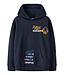 Name it winter hoodie jongens - navy blauw - NkmLucian