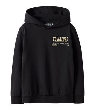 Name it winter sweater jongens - zwart - NkmLaurel