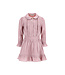 Le Chic winter jurk meisjes - roze - Swanta - silky, ruffle