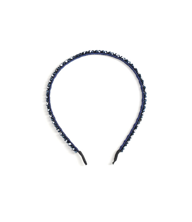 Le Chic winter diadeem meisjes - navy blauw - Royal-e - glitterstenen