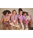 NoNo winter colorblocking maillot meisjes - paars - Rachel - gestreept