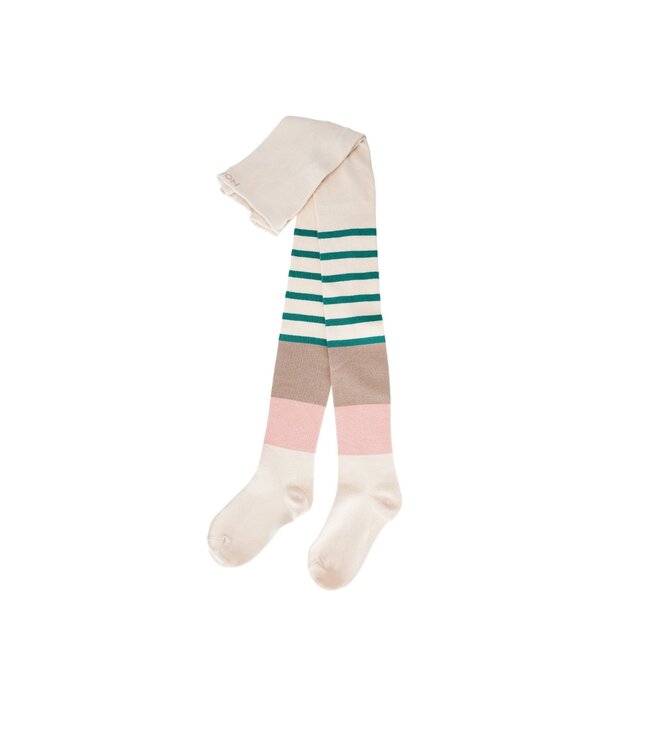 NoNo winter colorblocking maillot meisjes - zand - Rachel - gestreept