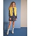 NoNo winter jurk meisjes - navy blauw - Miggy - denim bloem