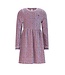 NoNo winter velvet jersey jurk meisjes - blauw - Maxim - AOP rib