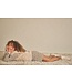 NoNo winter velvet jersey jurk meisjes - wit - Maxim - rib, AOP
