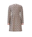 NoNo winter velvet jersey jurk meisjes - wit - Maxim - rib, AOP
