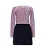 NoNo winter combi jurk meisjes - blauw - Mayal -  velvet rib top + interlock rok