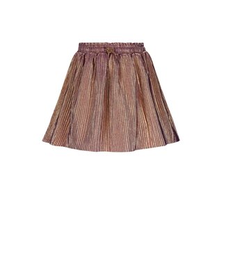 NoNo winter plisse rok meisjes - paars - Nele - metallic