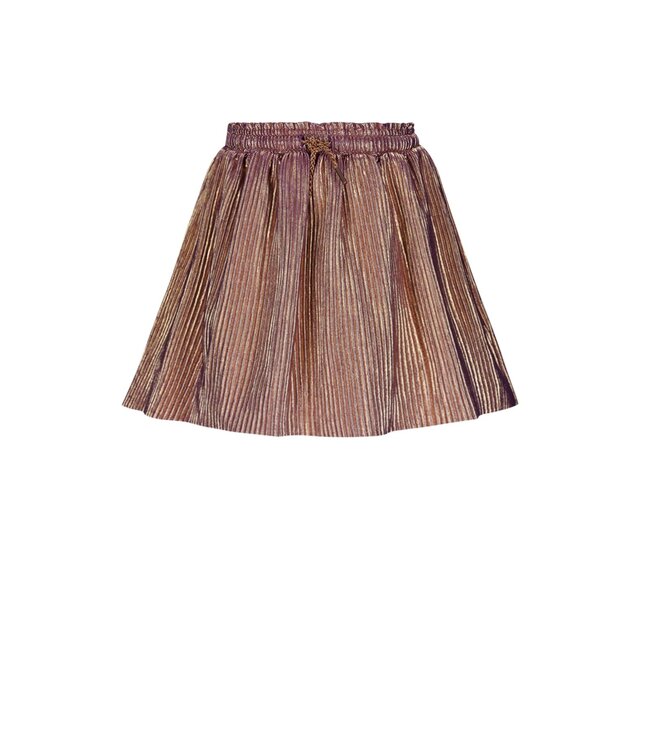 NoNo winter plisse rok meisjes - paars - Nele - metallic