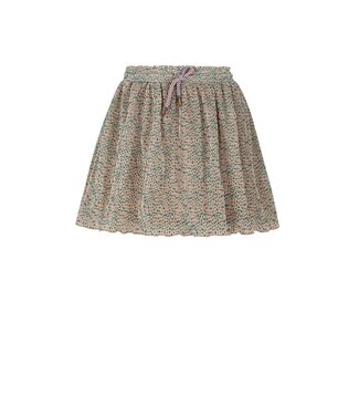 NoNo winter plisse jersey rok meisjes - zand - Nele - AOP