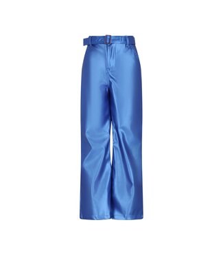 NoNo winter nep leren wide leg broek meisjes - blauw - Simona