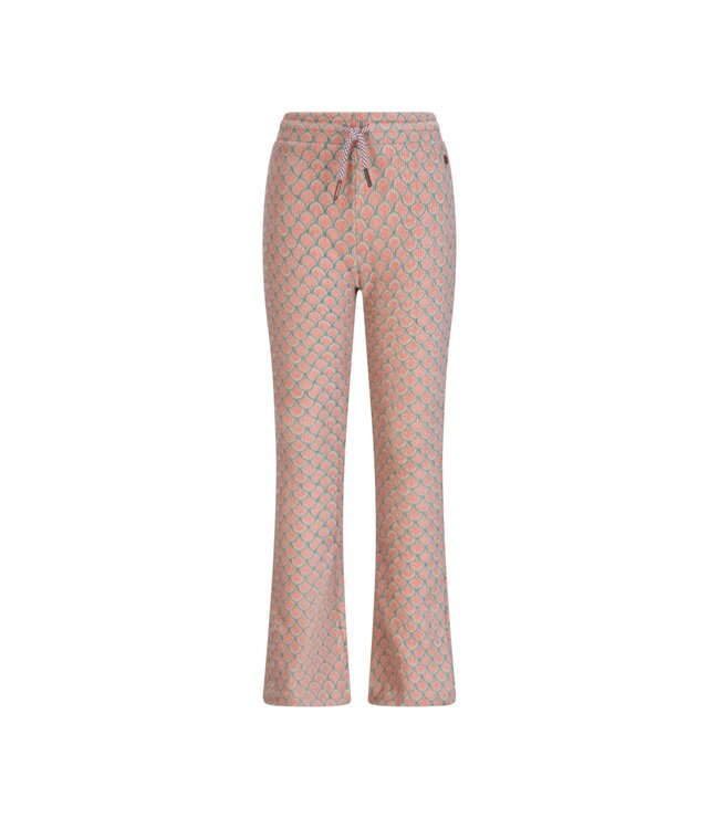 NoNo winter velvet flare broek meisjes - groen - Sady - AOP, rib