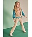 NoNo winter velvet flare broek meisjes - wit - Sady - rib
