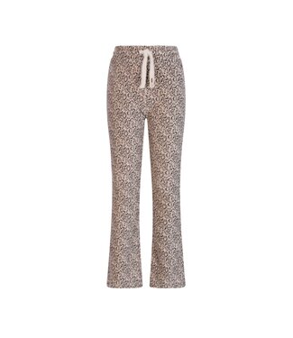 NoNo winter jersey flare broek meisjes - wit - Sady - AOP, rib