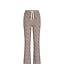 NoNo winter jersey flare broek meisjes - wit - Sady - AOP, rib