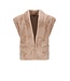 NoNo winter gilet meisjes - zand - Kila - fur