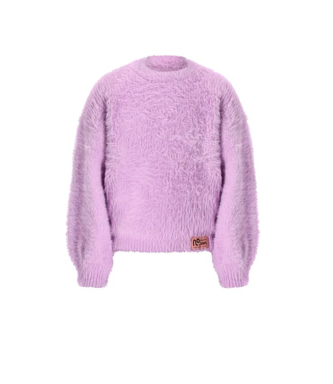 NoNo winter sweater meisjes - paars - Kate - gebreid, zacht, fluffy