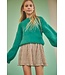 NoNo winter sweater meisjes - groen - Kate - gebreid, zacht, fluffy