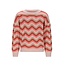 NoNo winter sweater meisjes - roze - Kessy - waivy patroon