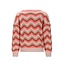 NoNo winter sweater meisjes - roze - Kessy - waivy patroon
