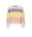 NoNo winter sweater meisjes - wit - Kendra - fluffy, gestreept