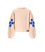 NoNo winter sweater meisjes - wit - Kem - gebreid, bloem borduursel