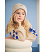 NoNo winter sweater meisjes - wit - Kem - gebreid, bloem borduursel