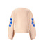 NoNo winter sweater meisjes - wit - Kem - gebreid, bloem borduursel