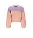 NoNo winter sweater meisjes - oranje - Kem - gebreid, colorblock