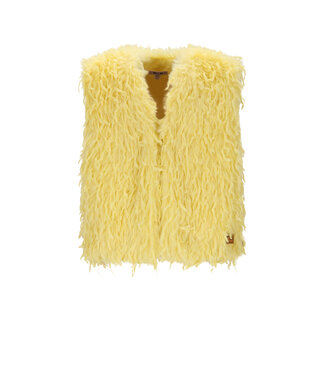 NoNo winter gilet meisjes - geel - Kath - fur