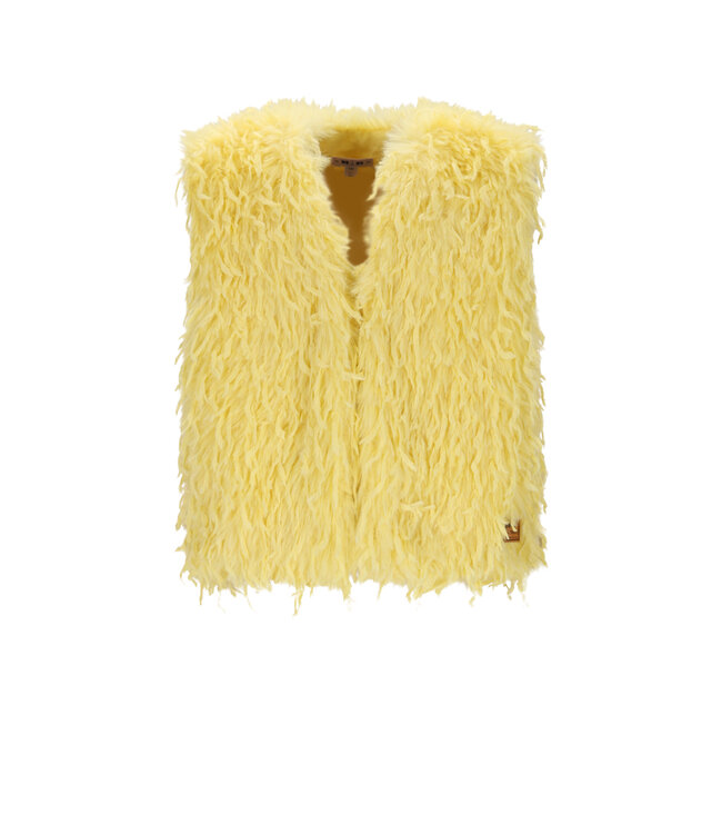 NoNo winter gilet meisjes - geel - Kath - fur