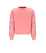 NoNo winter sweater meisjes - roze - Konono - furry, mouwprint