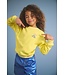 NoNo winter sweater meisjes - geel - Konono - furry, print