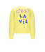 NoNo winter sweater meisjes - geel - Konono - furry, print