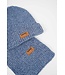 NoNo winter sjaal + muts set meisjes - bruin - Rana - chanille, gebreid, animal