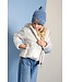 NoNo winter sjaal + muts set meisjes - bruin - Rana - chanille, gebreid, animal