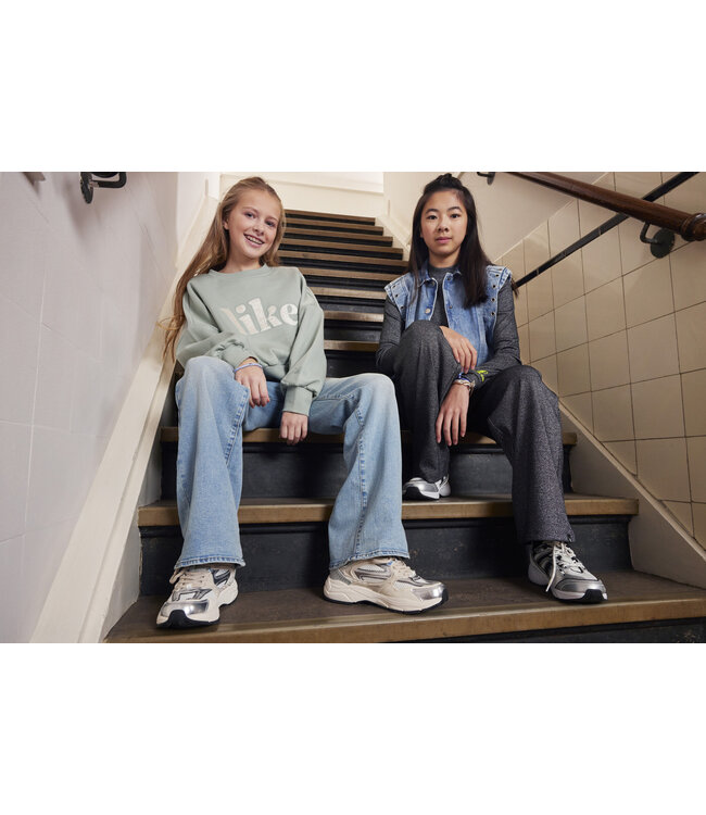 Indian Blue Jeans Winter broek meisjes - zwart - metallic