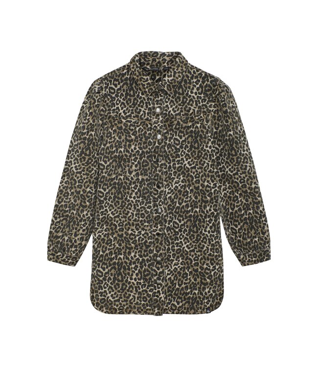 Indian Blue Jeans Winter jurk meisjes - zand - luipaard