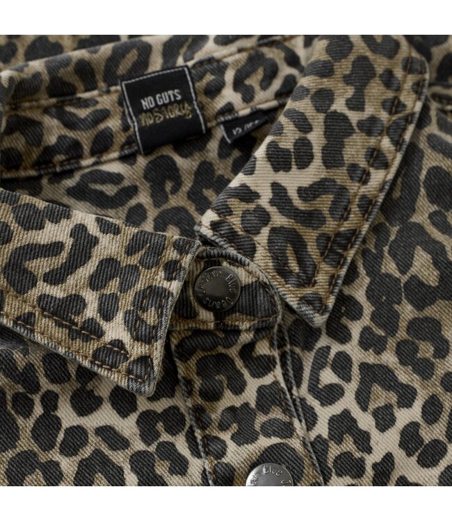 Indian Blue Jeans Winter jurk meisjes - zand - luipaard