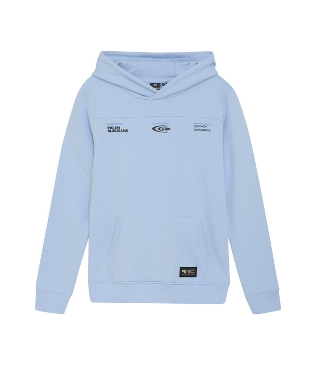 Indian Blue Jeans Winter hoodie jongens - blauw - cut&sew